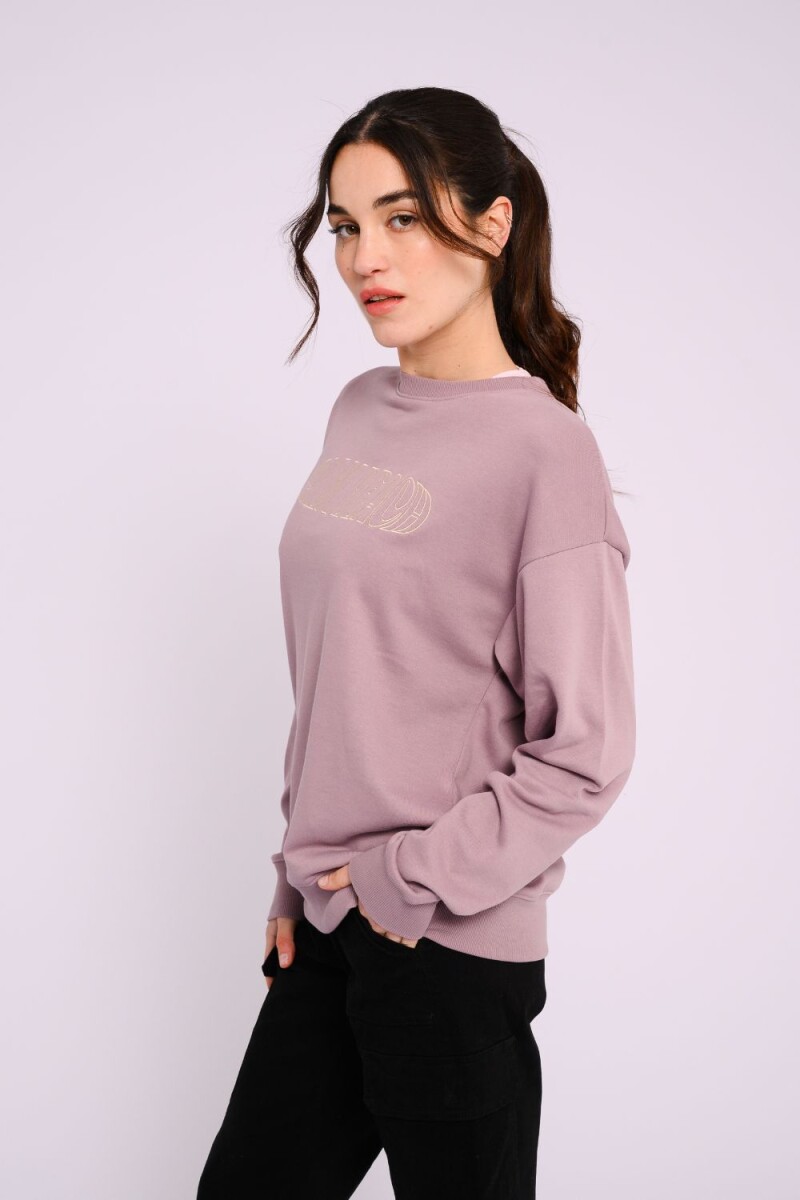 Buzo de felpa oversize Lila