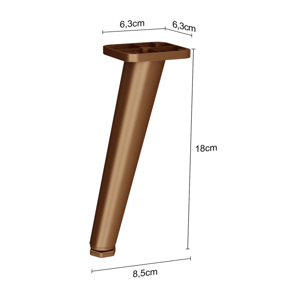 PATAS PARA MUEBLE DE BAÑO PLASTICO GRIS 18 CM