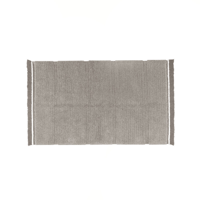 Alfombra lavable de lana Steppe Gris - S