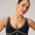 Bra Pureluxe Longline Low Impact Bra Mujer Black/Classic White