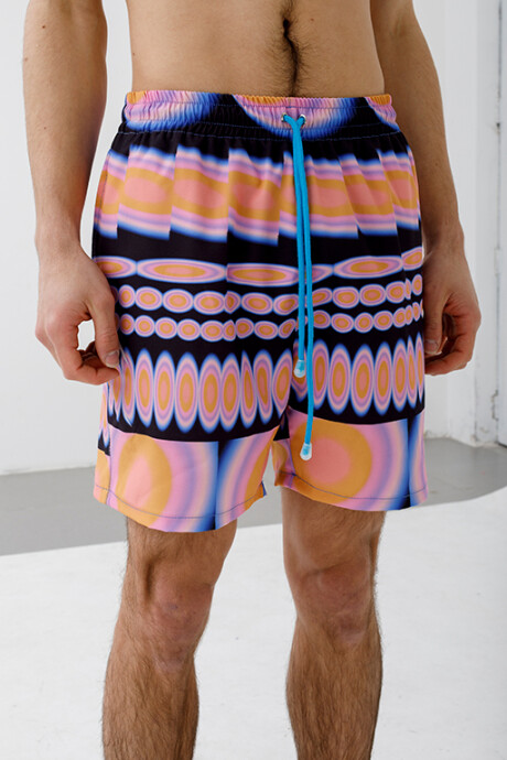 Print Men Swimwear Short Planetario