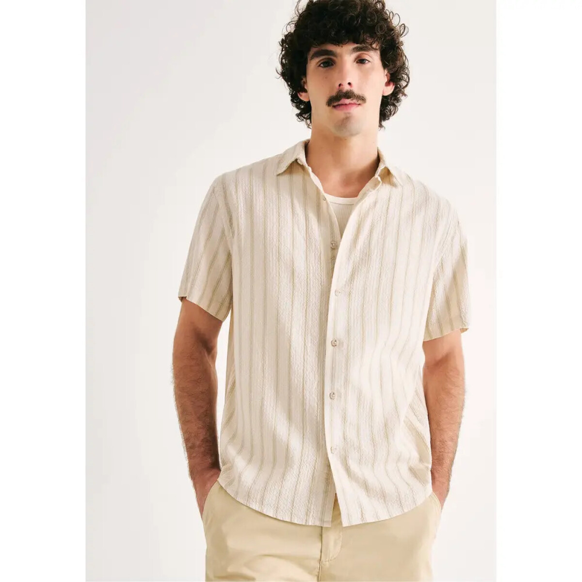 CAMISA MM MASC - CAQUI CLARO 