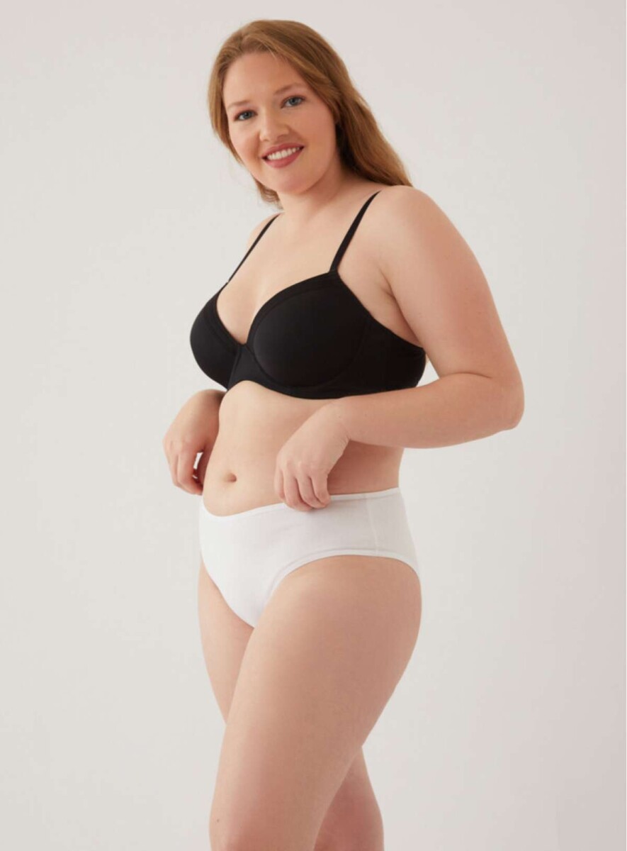 Bombacha alta tiro corto sacks - Blanco 