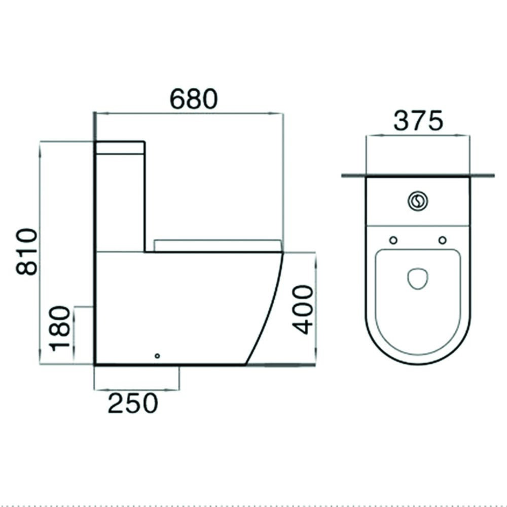 Juego de Inodoro con mochila y Tapa modelo Krown Blanco Juego De Inodoro Con Mochila Y Tapa Modelo Krown Blanco