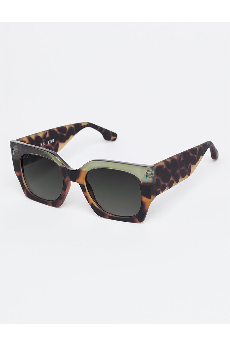 Lentes Tiwi Matt Bicolor Green Tortoise / Shiny Green With Green Lenses
