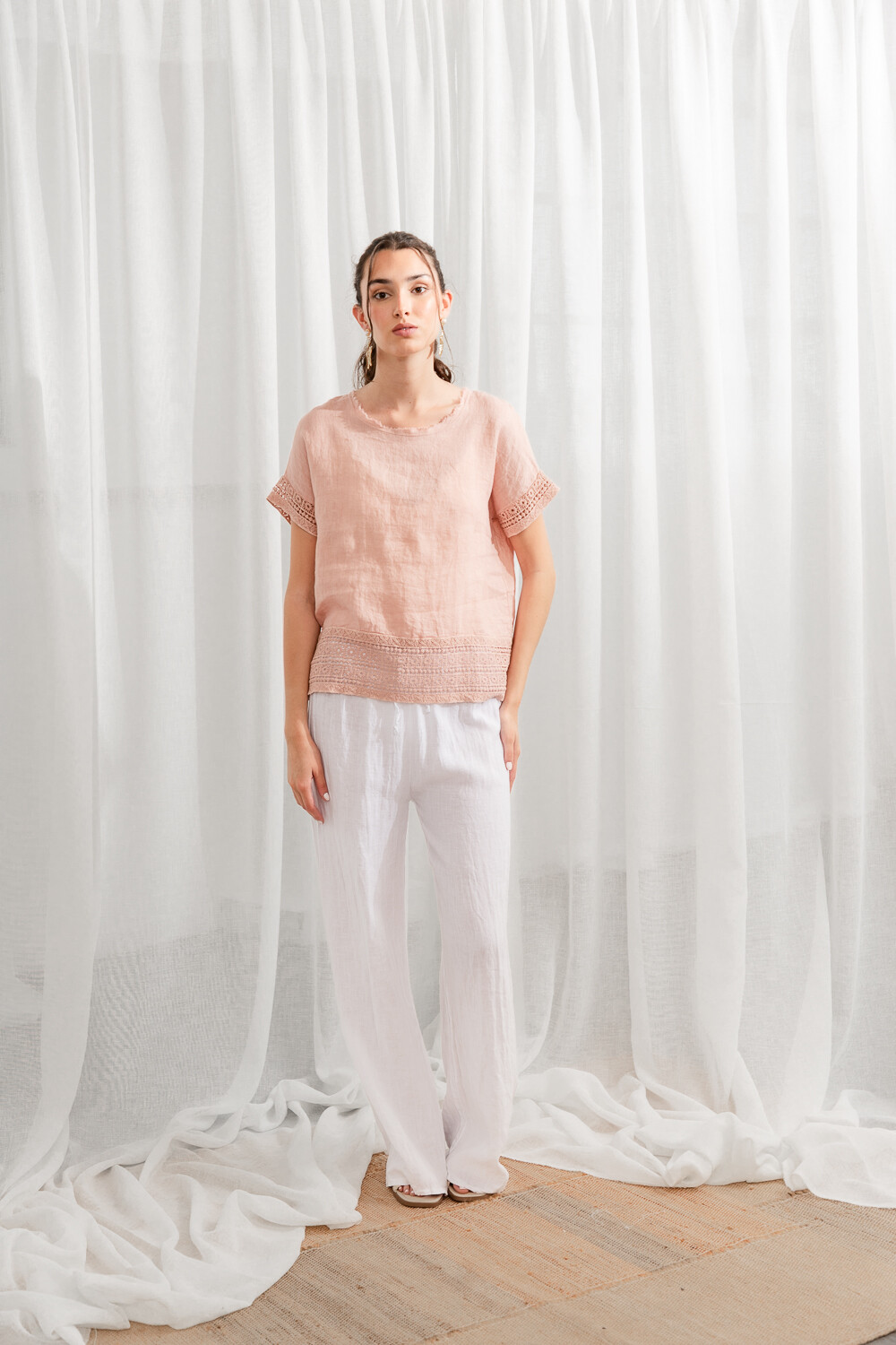 Blusa Castellabate Rosa Viejo