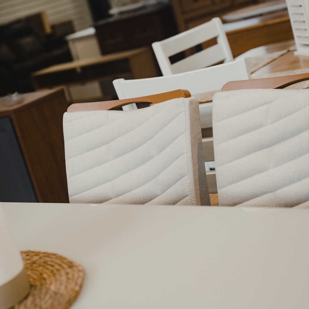 Silla Julia tapizada - Linea Milán Blanca