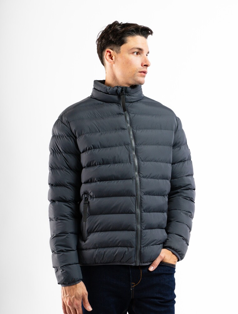 Campera Nylon Capitoneada Clasica Granada Verde