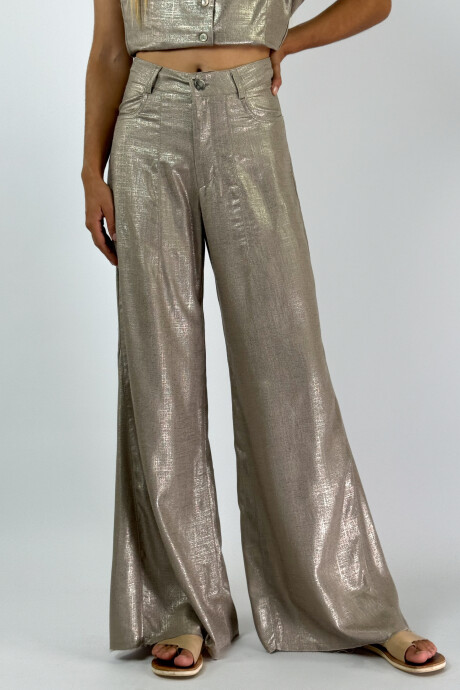 PANTALON JACINTO NEW METALIZADO Champagne