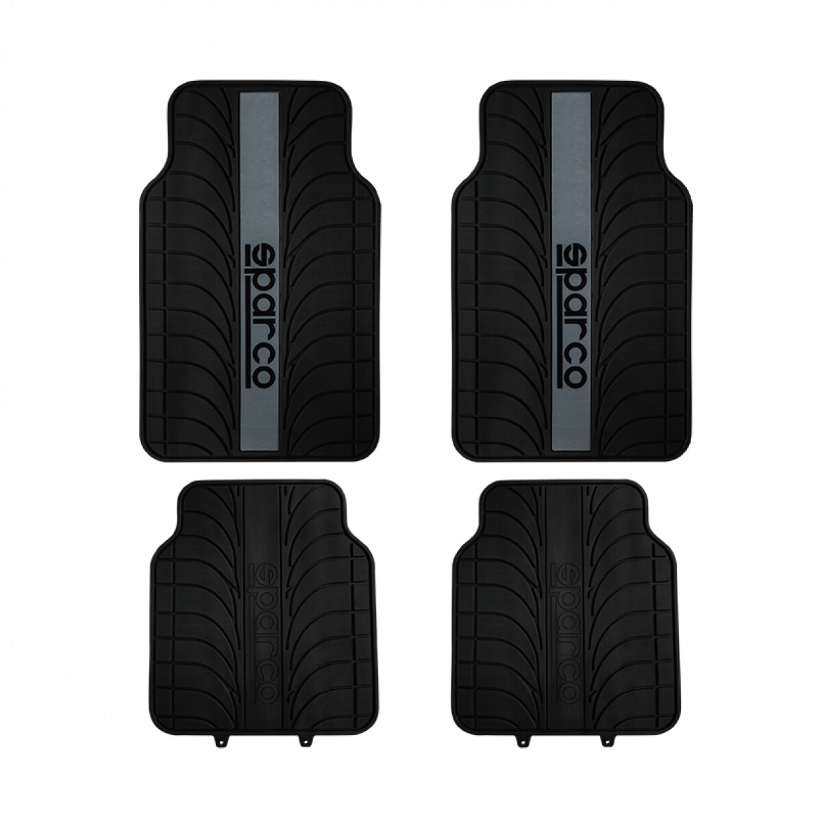 Sparco Alfombra Juego Completo Negro - Gris 