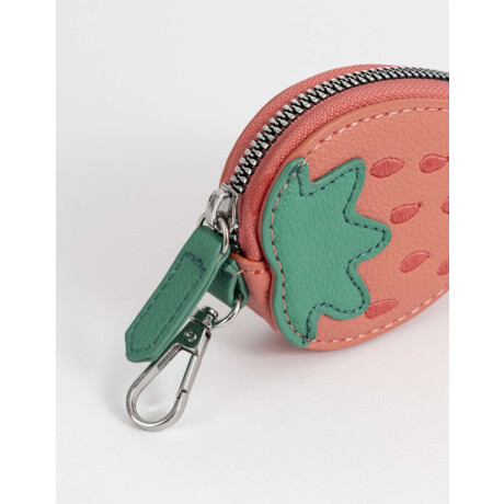 Monedero Cuerina Frutilla Rojo Frutilla