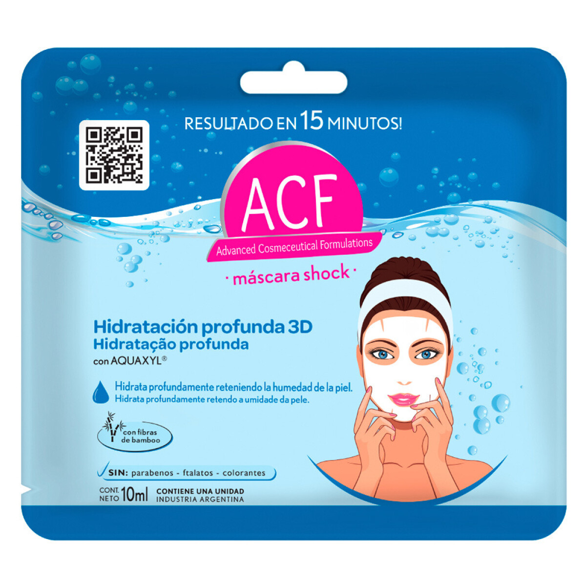 ACF Mascarilla Hidratación Profunda 3D 10 ml | Recuperación y Suavidad de la Piel