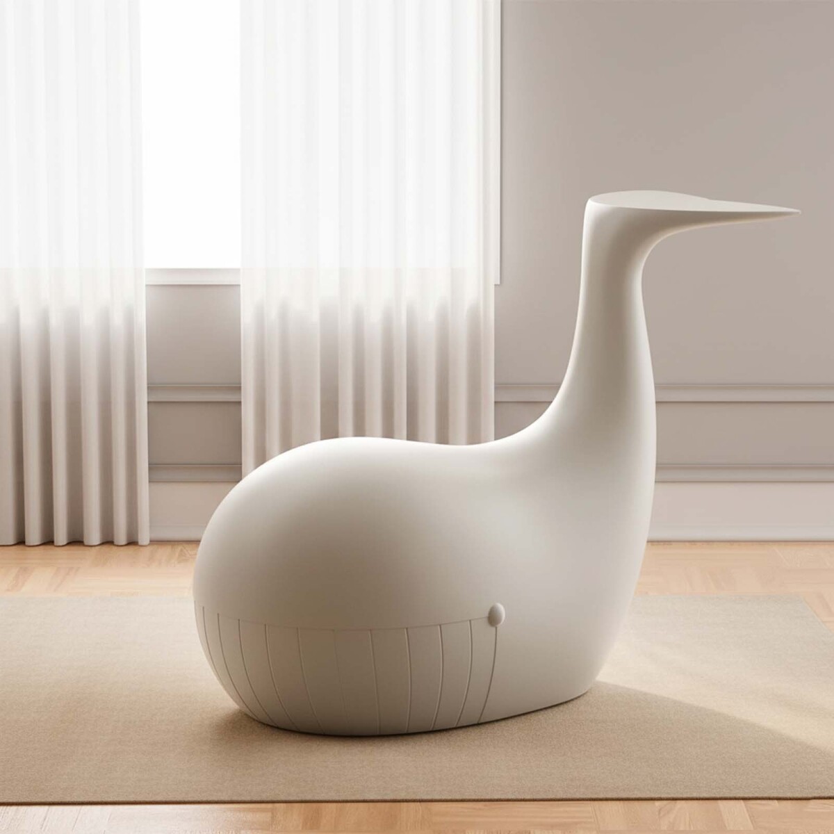 BANCO/MESA PARA NIÑOS - POLIETILENO GRIS BALLENA 