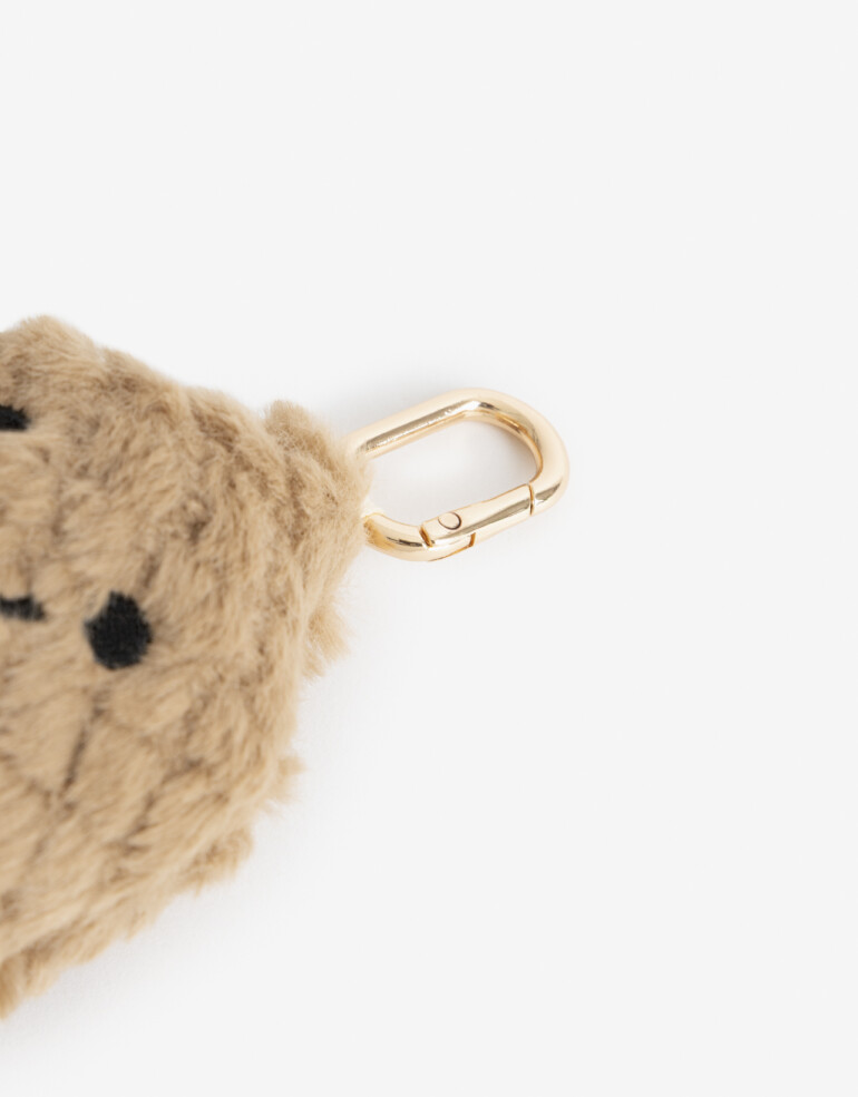 Llavero Cozy Llavero Y Bag Charm Cozy Maní - Marron Beige