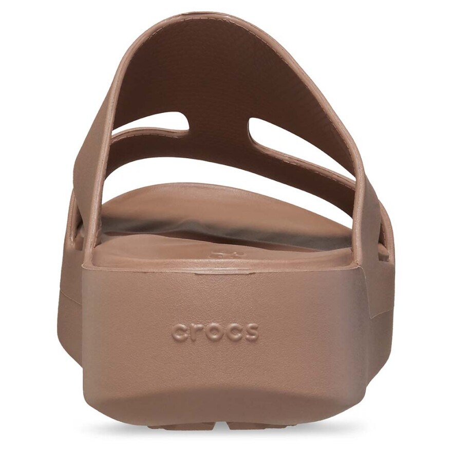 Sandalias Crocs Getaway Platform H-Strap W Mujer Latte