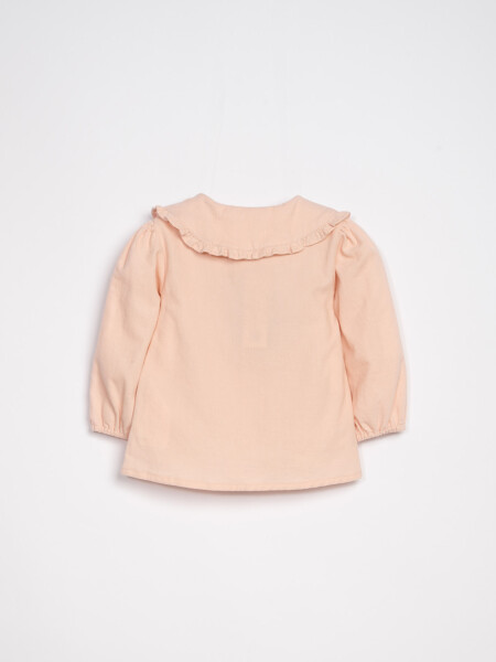 Camisa cuello jean Rosa
