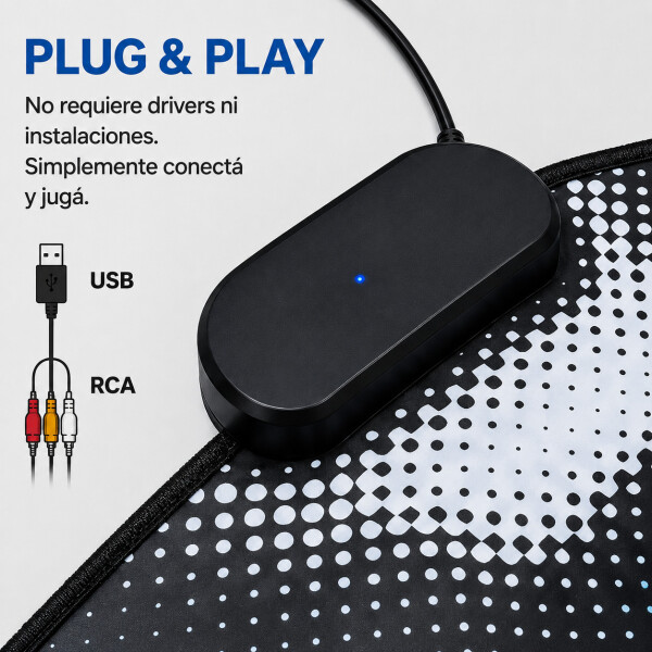 Alfombra De Baile Para Tv Pc Juego Precargado Musical Niños Color Negro