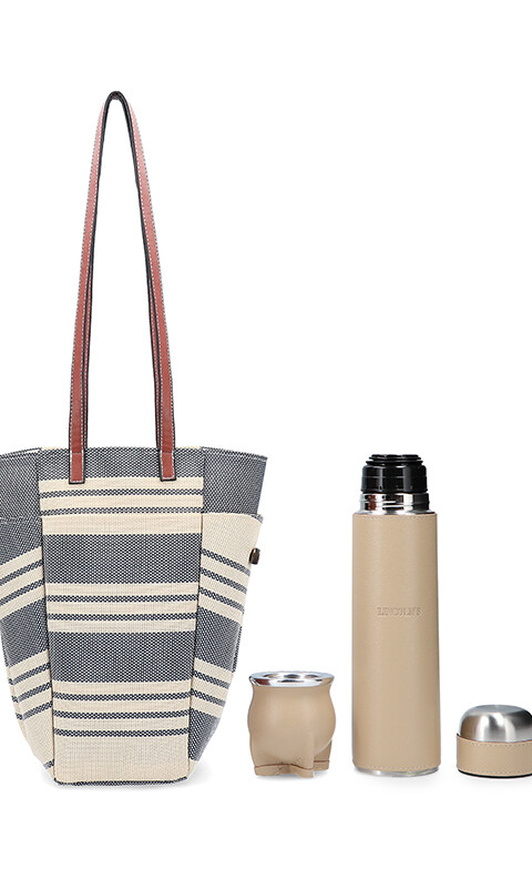 KIT MATERO VOLTOK AZUL Y CRUDO CON MANTECA