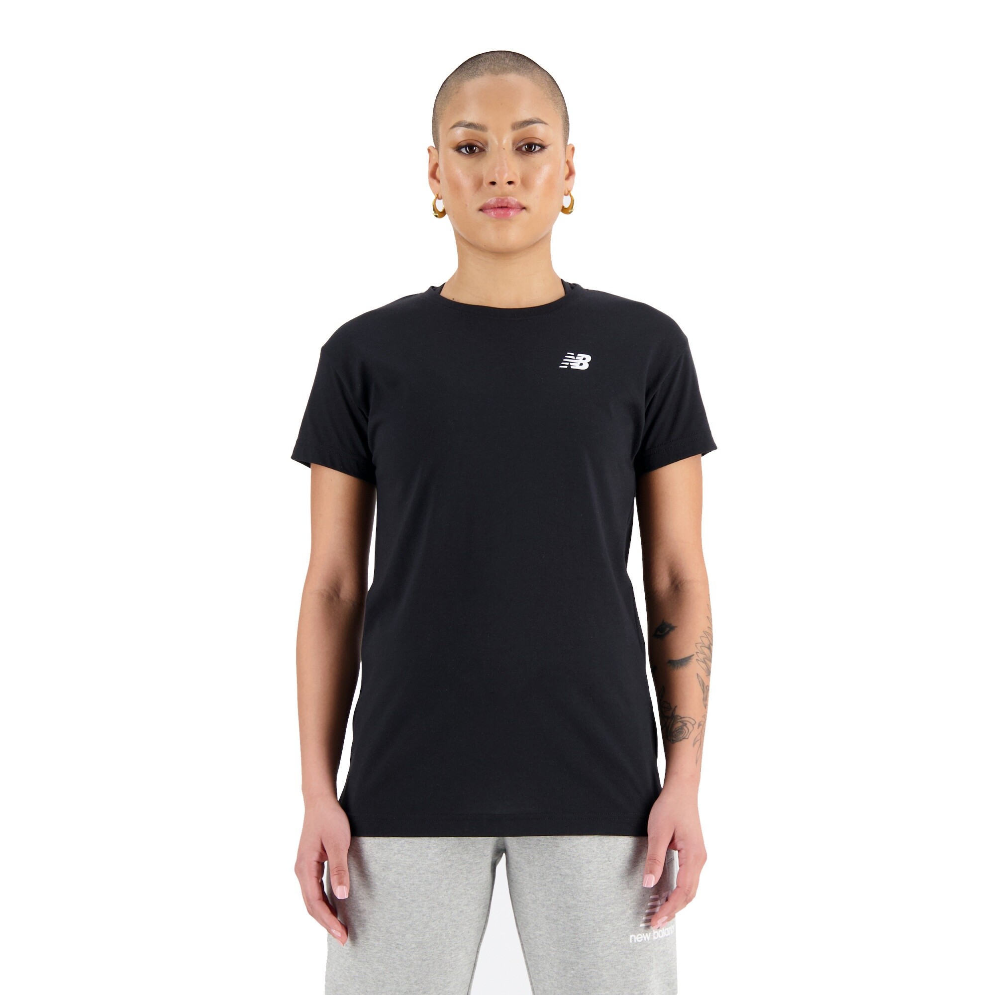 Camiseta New Balance Relentless Print Feminina 1136670 - Preto