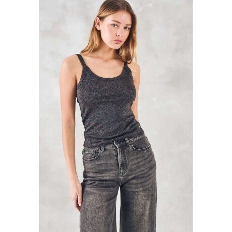 Musculosa Lurex Negro