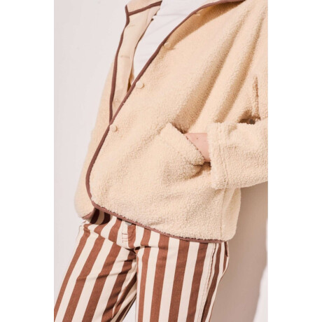 Campera Corderito Vegano Nácar