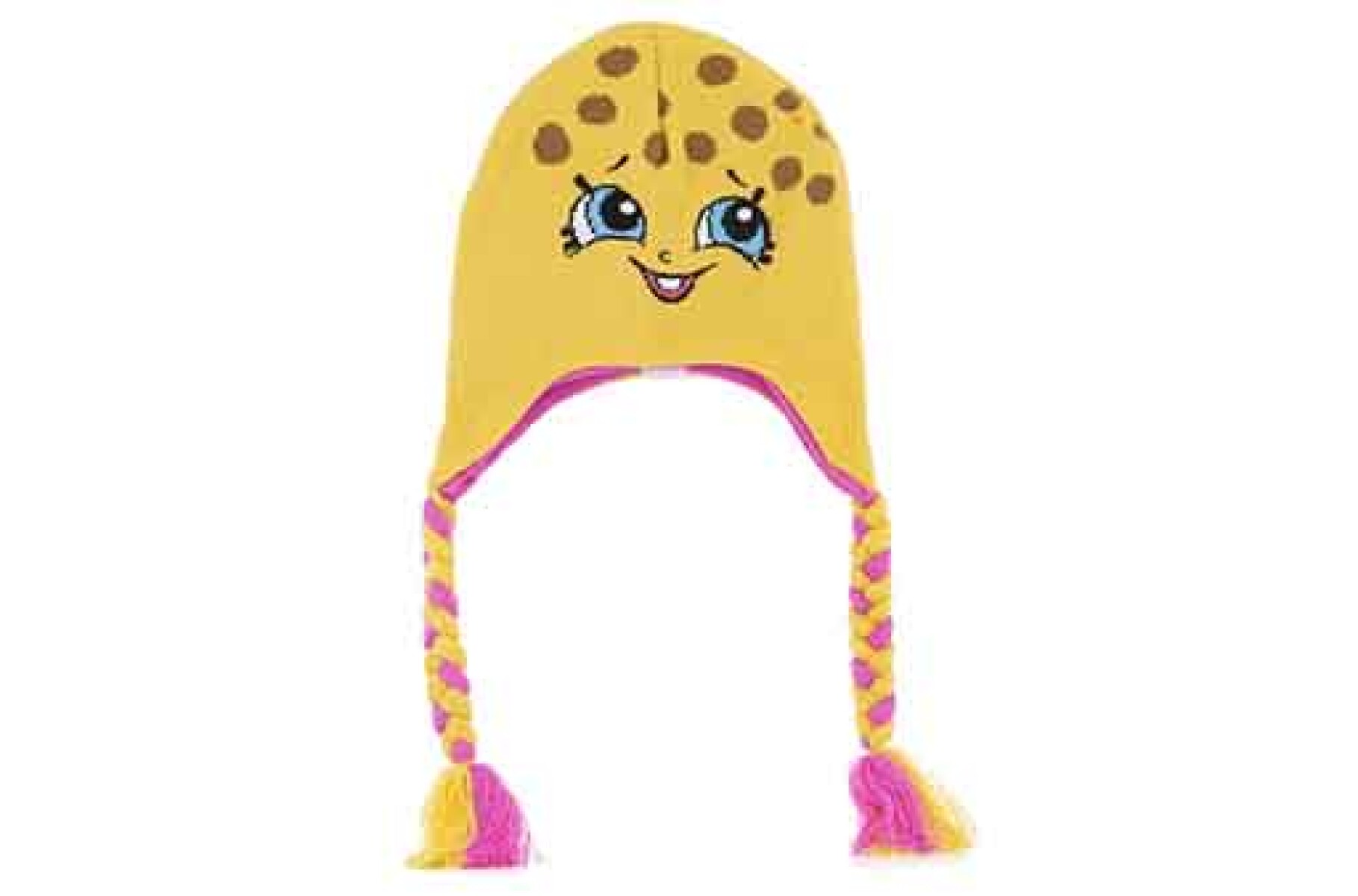 Gorro Disney c/Trenzas Shopkins - Amarillo 