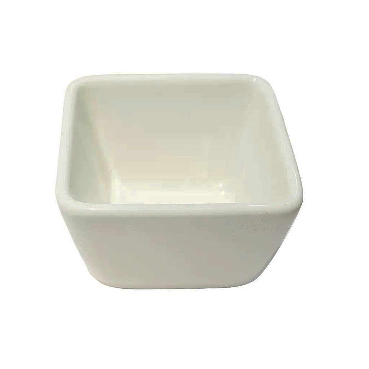 Ramequin cuadrado 8x5 cm porcelana blanco - BLANCO 