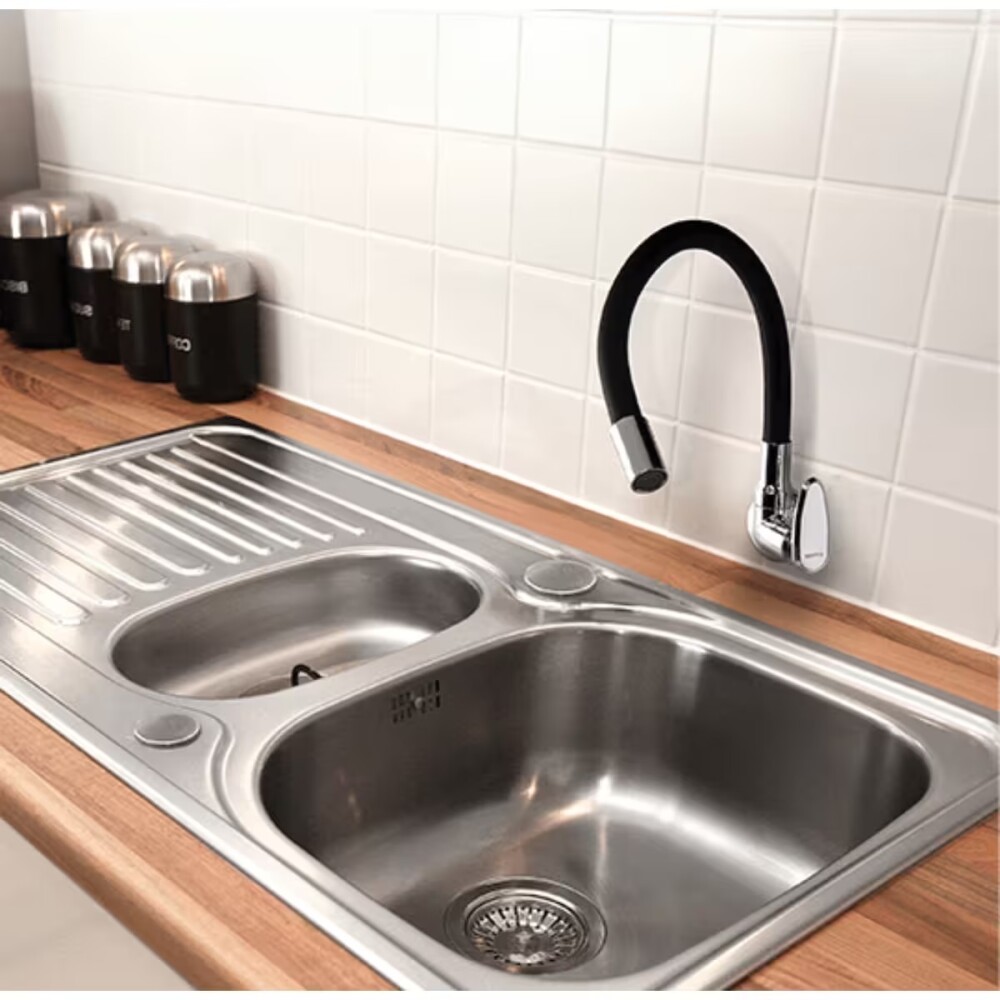 Grifo unitario pared cocina ALLURE MOUVE cromo negro Grifo Unitario Pared Cocina Allure Mouve Cromo Negro