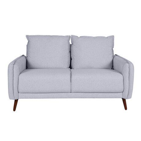 SOFÁ 2 CUERPOS TELA GRIS CHARLOTTE