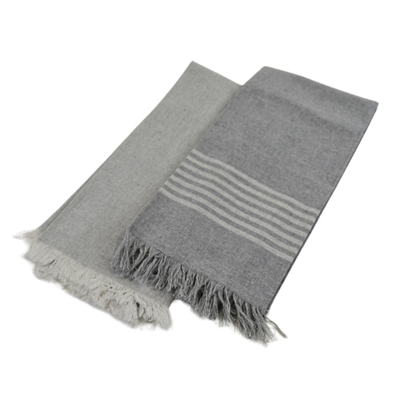 Set x2 Repasador Algodón 40x60cm GRIS