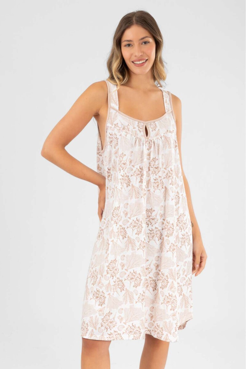 Floral dress - Beige 