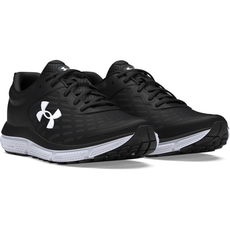 UA W Charged Assert 10-WHT BLK-001
