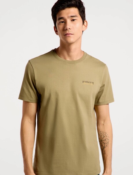 CAMISETAS MANGA CORTA CON ESTAMPA VERDE