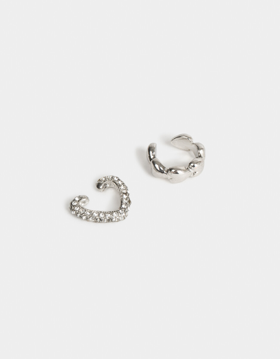 Set De Earcuff Con Strass 