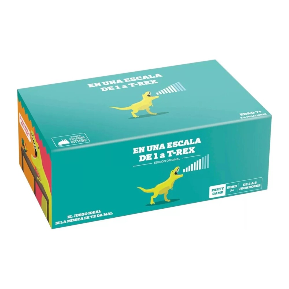 En Una Escala de 1 a T-Rex – Juego de Expresión y Gestos EN UNA ESCALA DE 1 A T'REX BASE ( CREADORES DE EXPLODING KITTENS)