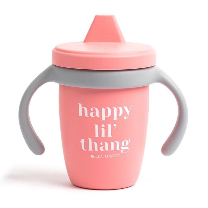 Vasito Silicona Antiderrame 3 en 1 Happy lil thang