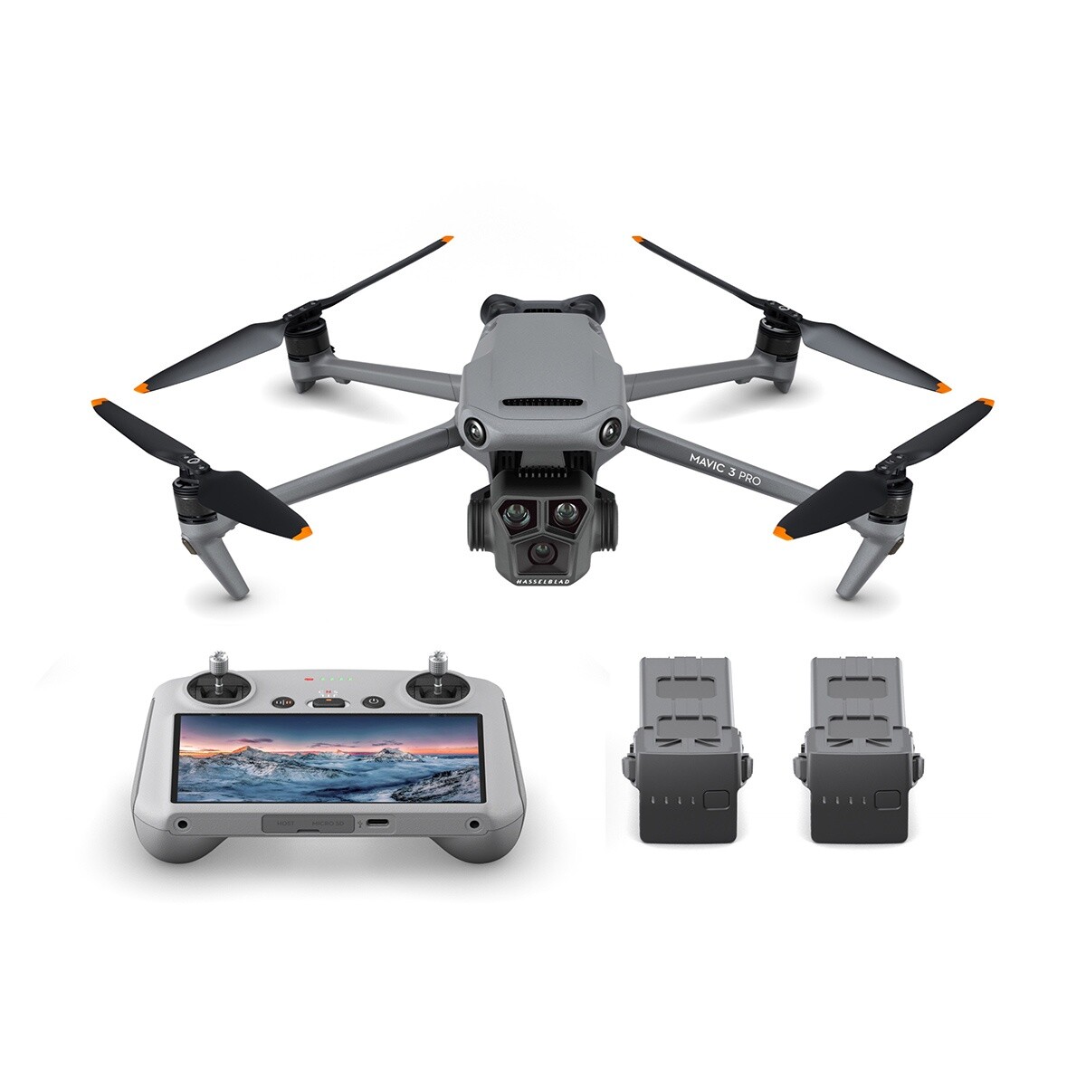 Combo Drone DJI MAVIC 3 Pro 8GB Fly More Combo c/ Control RC - Gris 