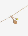Cadena Corta con Dije Color Collar Athletic Bling - Dorado
