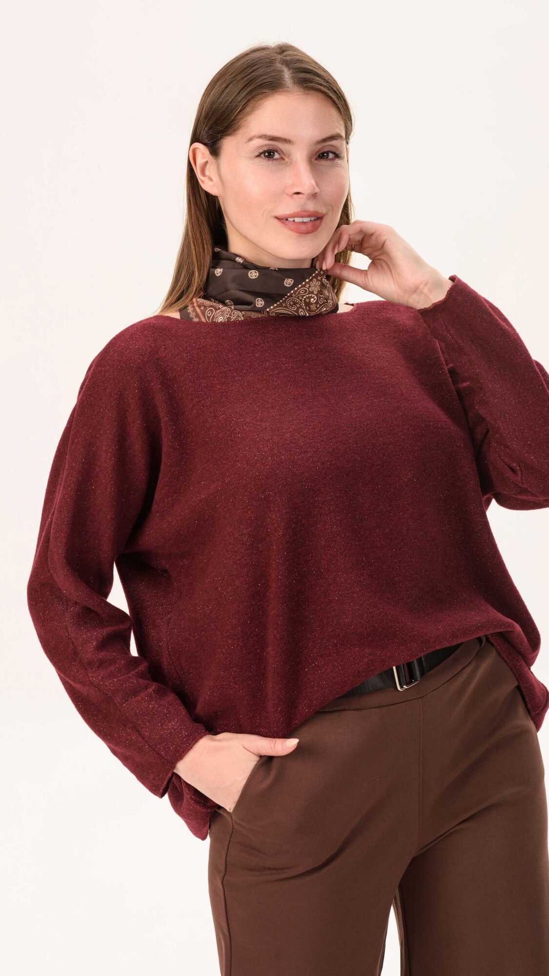 Sweater Oslo Bordó