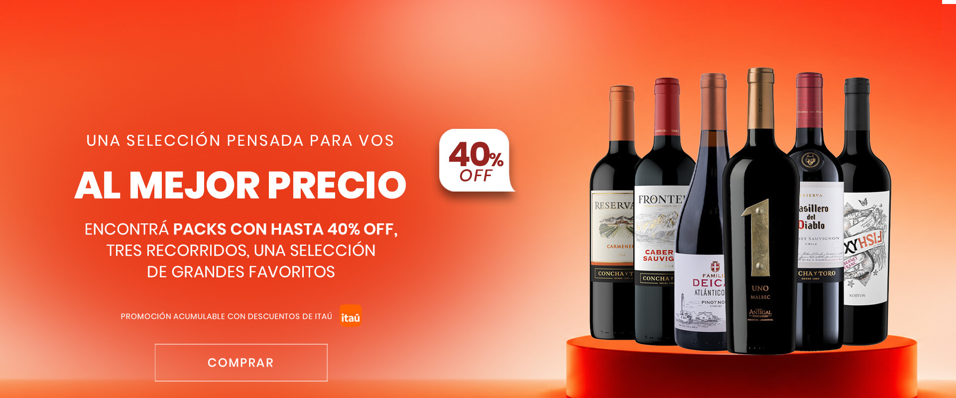 Packs con hasta 40%OFF