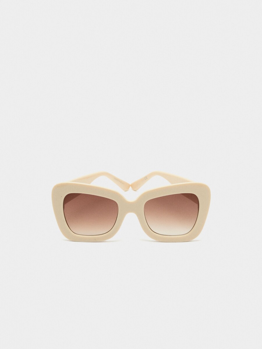 Gafas De Sol De Mariposa beige