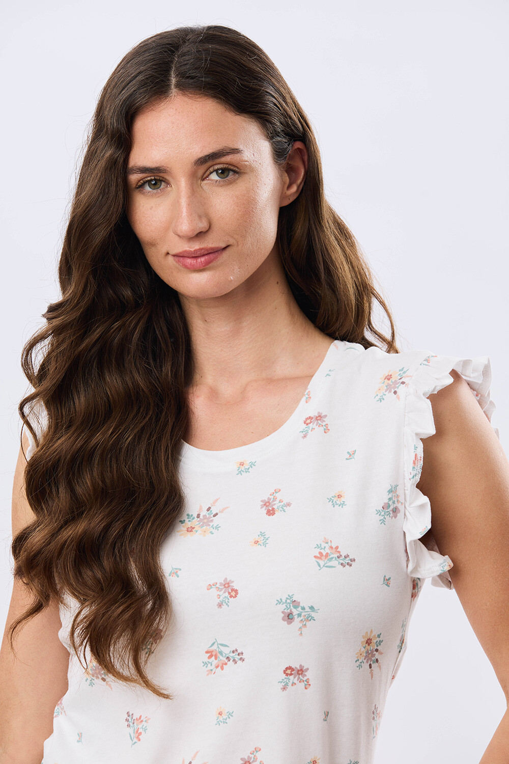 REMERA ESTAMPADA DE ALGODÓN Blanco