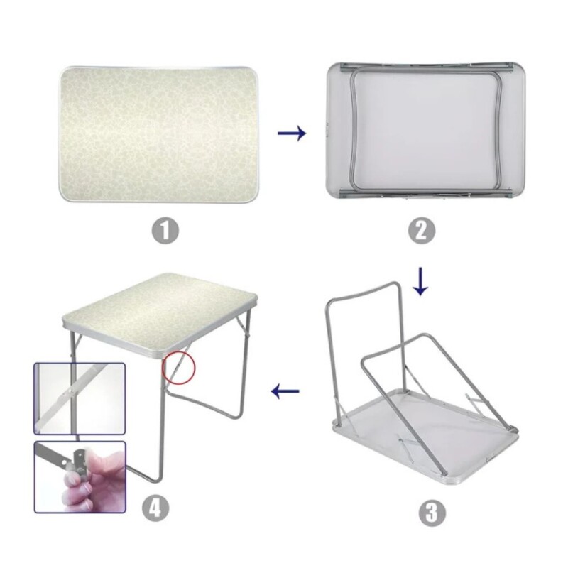 Mesa Plegable De Aluminio Cármica Beige Labrado Mesa Plegable De Aluminio Cármica Beige Labrado