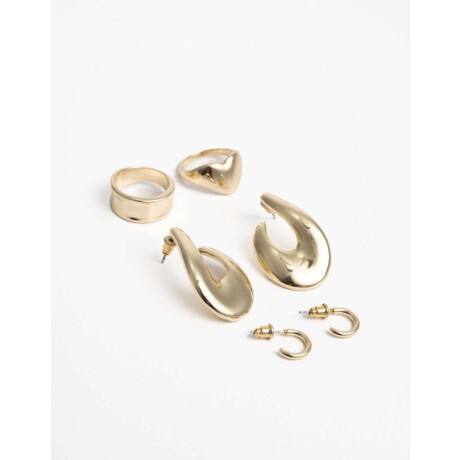 Set De Aros Dorado