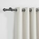 Barrote cortina de metal 1,5 m + 2 Soportes GRIS OSCURO