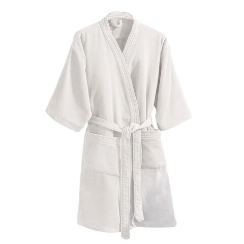 Bata de baño Dohler Velour Variedad de Talles y Colores BLANCO