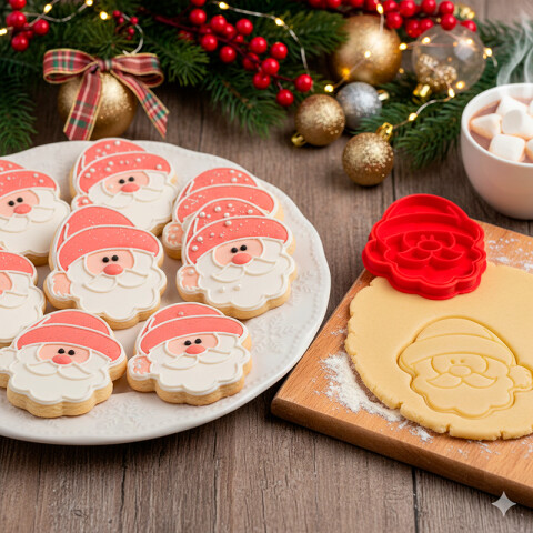 Cortante 3D Cara Papá Noel Cortante 3D Cara Papá Noel