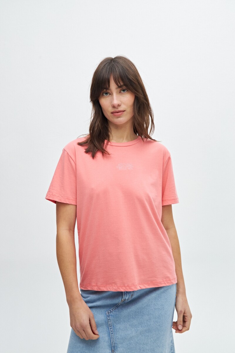 Remera básica Alaina - Coral 