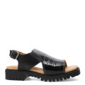 Sandalias de Mujer Furtiva Paola Negro (Croco)