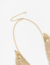 Pañuelos Raso Pañuelo De Red Metalica Con Ajuste Regulable - Dorado Champagne